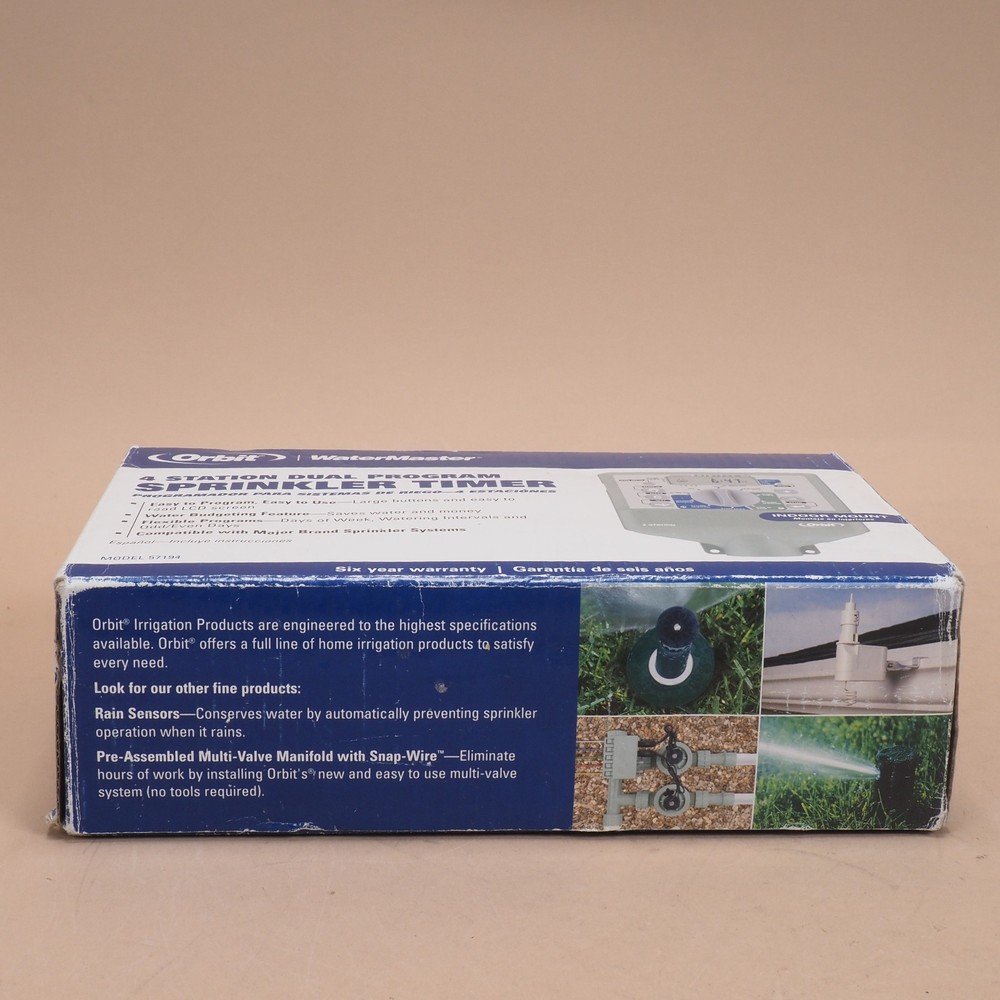 Orbit WaterMaster 57194 4 Station Sprinkler Timer Irrigation Controller