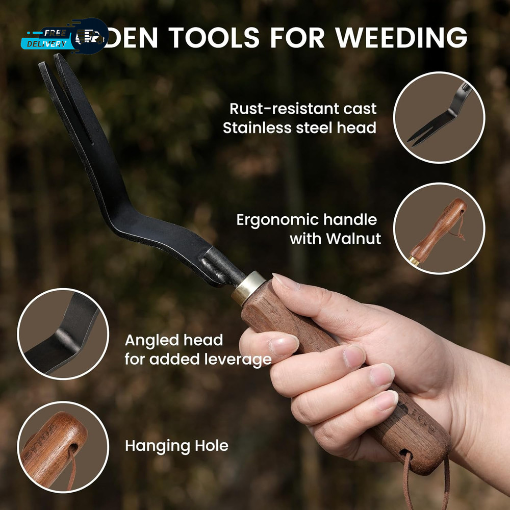 Gardening Tools Weed Puller Tool Heavy Duty Weeding Tool with Ergonomic Handle