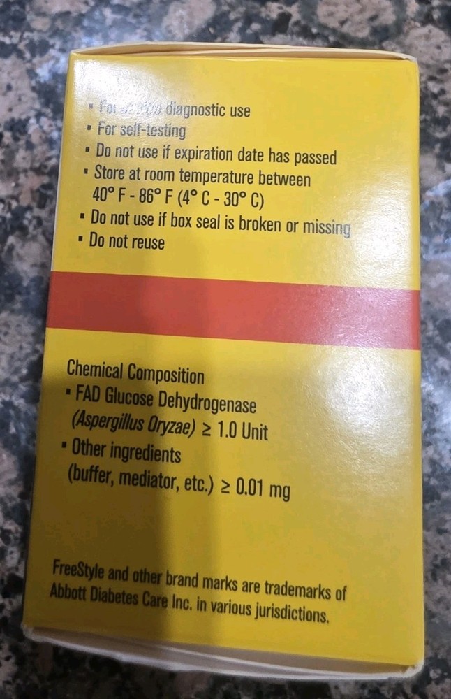 Freestyle Lite Test Strips 50 Ct Exp 08/2018