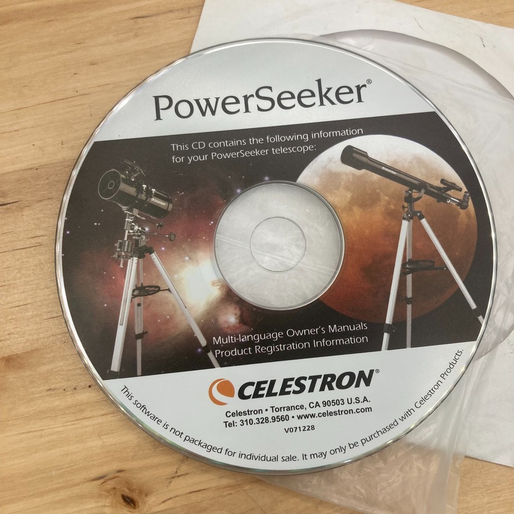 Celestron PowerSeeker Telescope Instructional CD