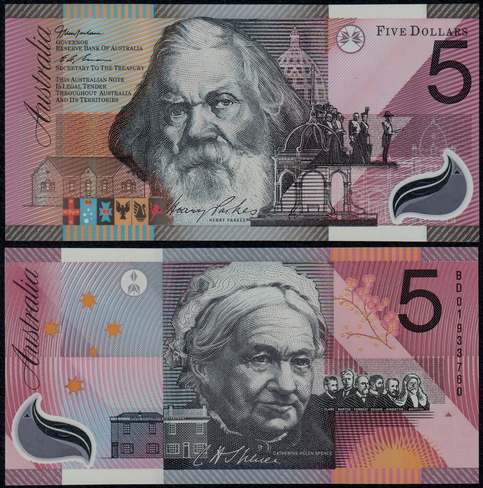 AUSTRALIA 5 DOLLARS (P56a) N. D. (2001) COMMEMORATIVE ISSUE POLYMER UNC