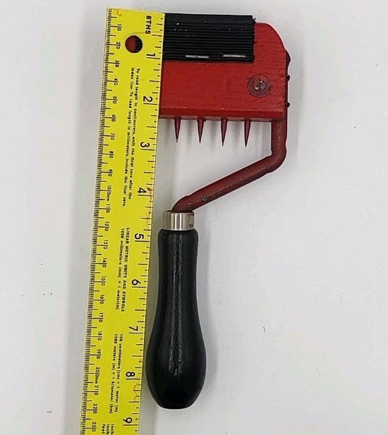 Vintage Upholstery Pulling Tool G.W. Mount 403 Red & Black Handle Used