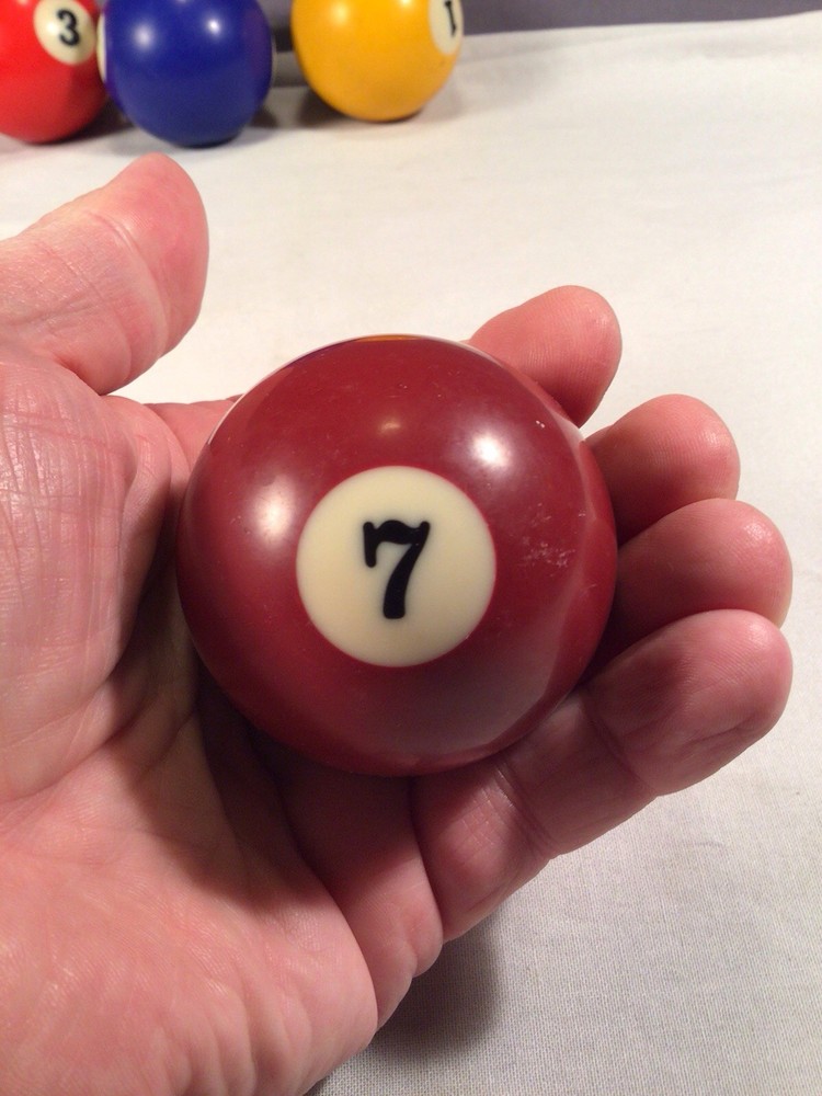 Vintage #7 Ball Replacement 7 Billiard Pool Solid!