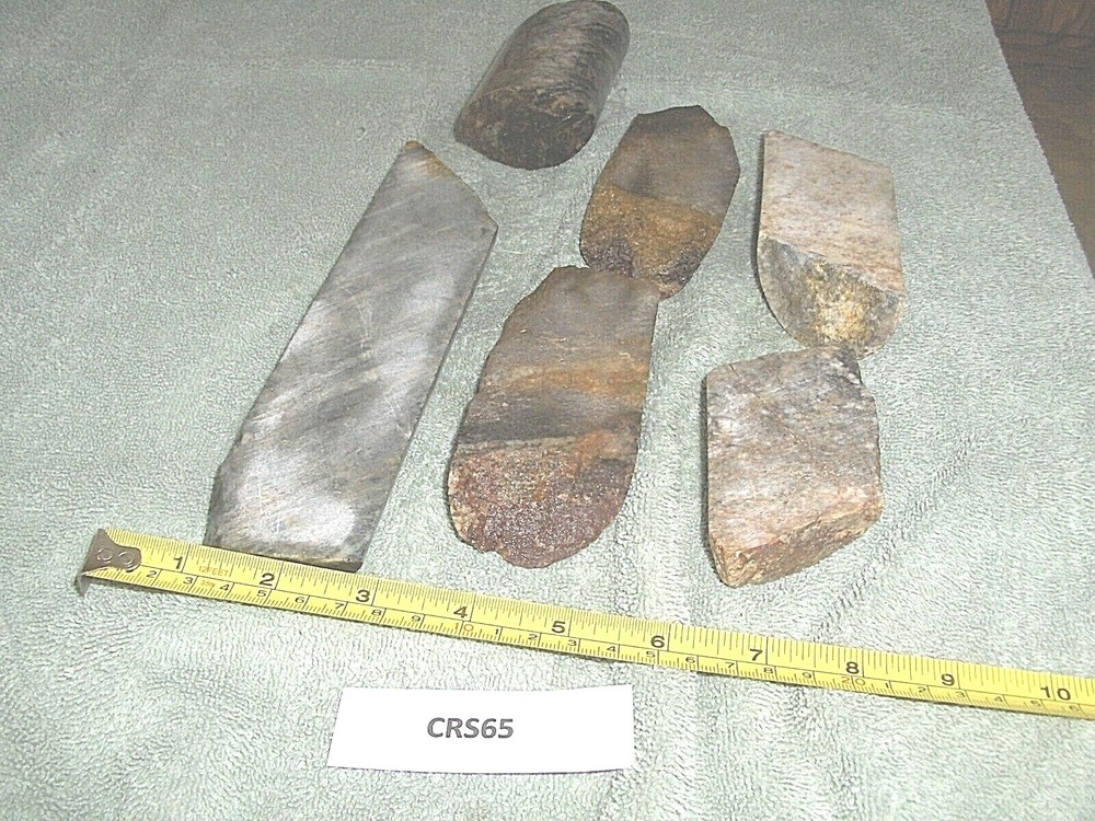 Split Core Samples From Alaska Gold Mine 6 Pieces Split Unsplit CRS65
