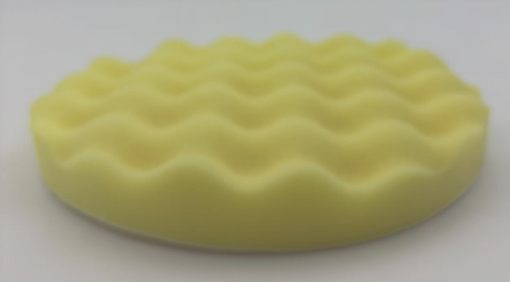 7 Inch Foam Compounding Buffing Pad, Single Sided, Flat Back, Hook and Loop