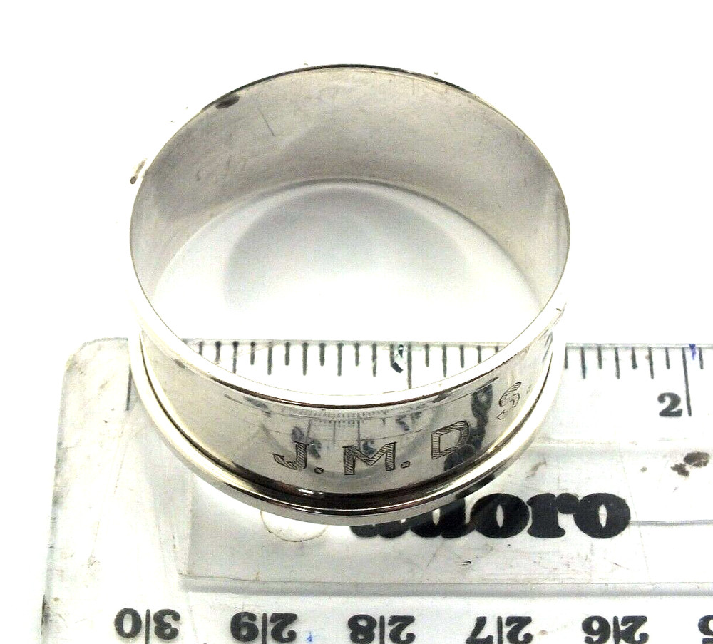 Solid silver near antique napkin ring