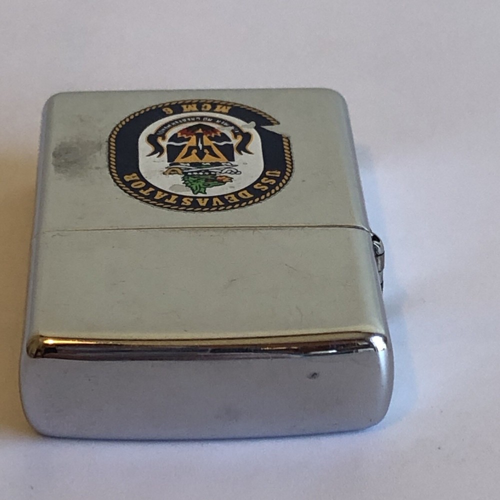 USS DEVASTATOR MCM 6 Zippo Cigarette Lighter