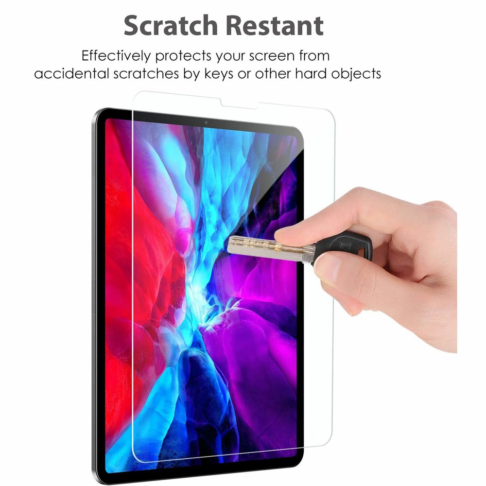 2 Pack For Apple iPad Pro 12.9 Tempered Screen Protector 2022/2021/2020 Release