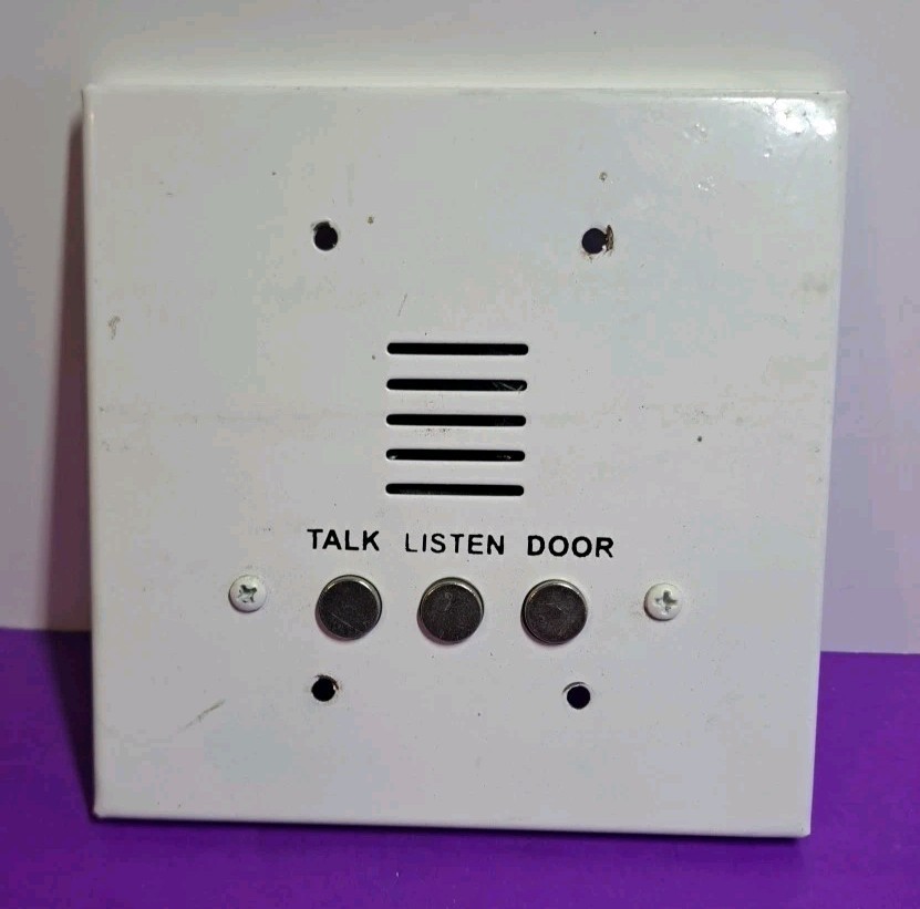Intercom Apartment Station, Heavy Duty, White, Surface Mount Face...