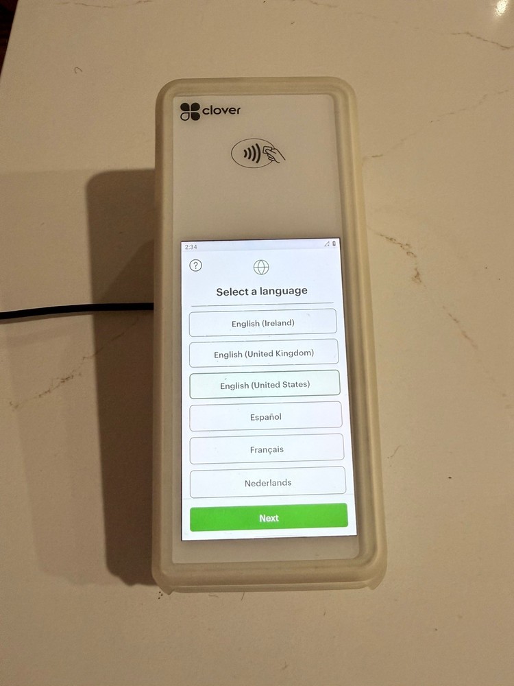 Clover Flex 2 C403 POS Card Reader w/Cradle (Used)