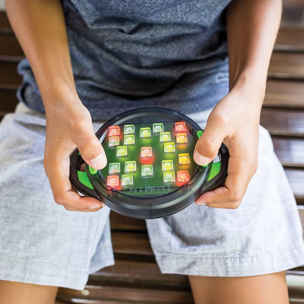 Brainbolt - Handheld Memory Game with Light and Sound, Electronic Brain Games, S