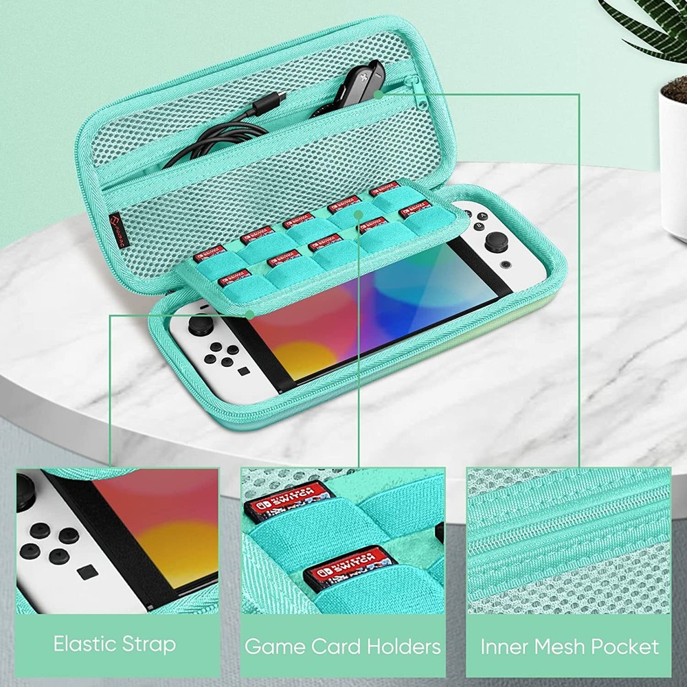 Carry Case for Nintendo Switch OLED Model 2021/Switch 2017 Protective Travel Bag
