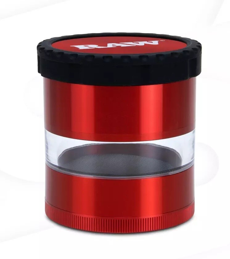 RAW LIFE GRINDER CLEAR VIEW RED