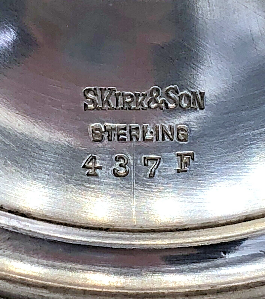 S. Kirk & Son, Repousse Sterling Silver Compote, item # 437F, 4.5" tall