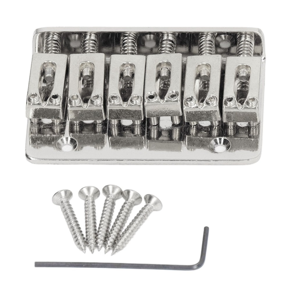 6 String Guitar Fixed Saddle Bridge Hardtail Top Loader Electric Guitar Saddle