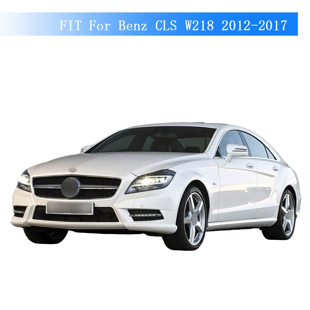 Glossy Black Chrome Delete Window Trims For Benz CLS W218 2012-2017