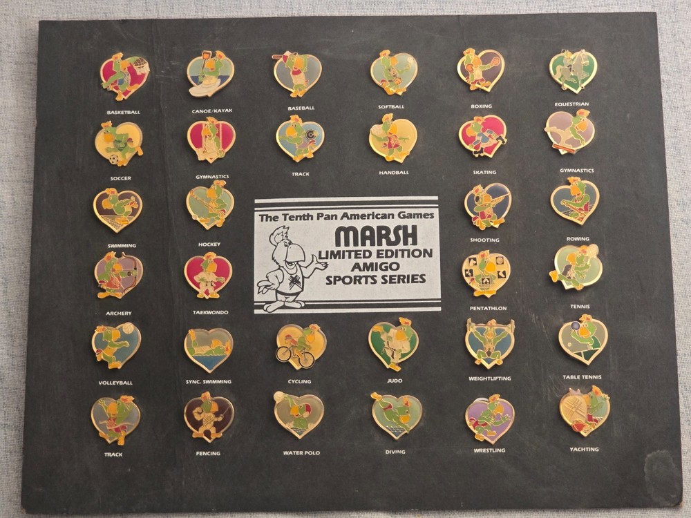 1985 Pan Am Games Marsh Limited Edition Pin Set