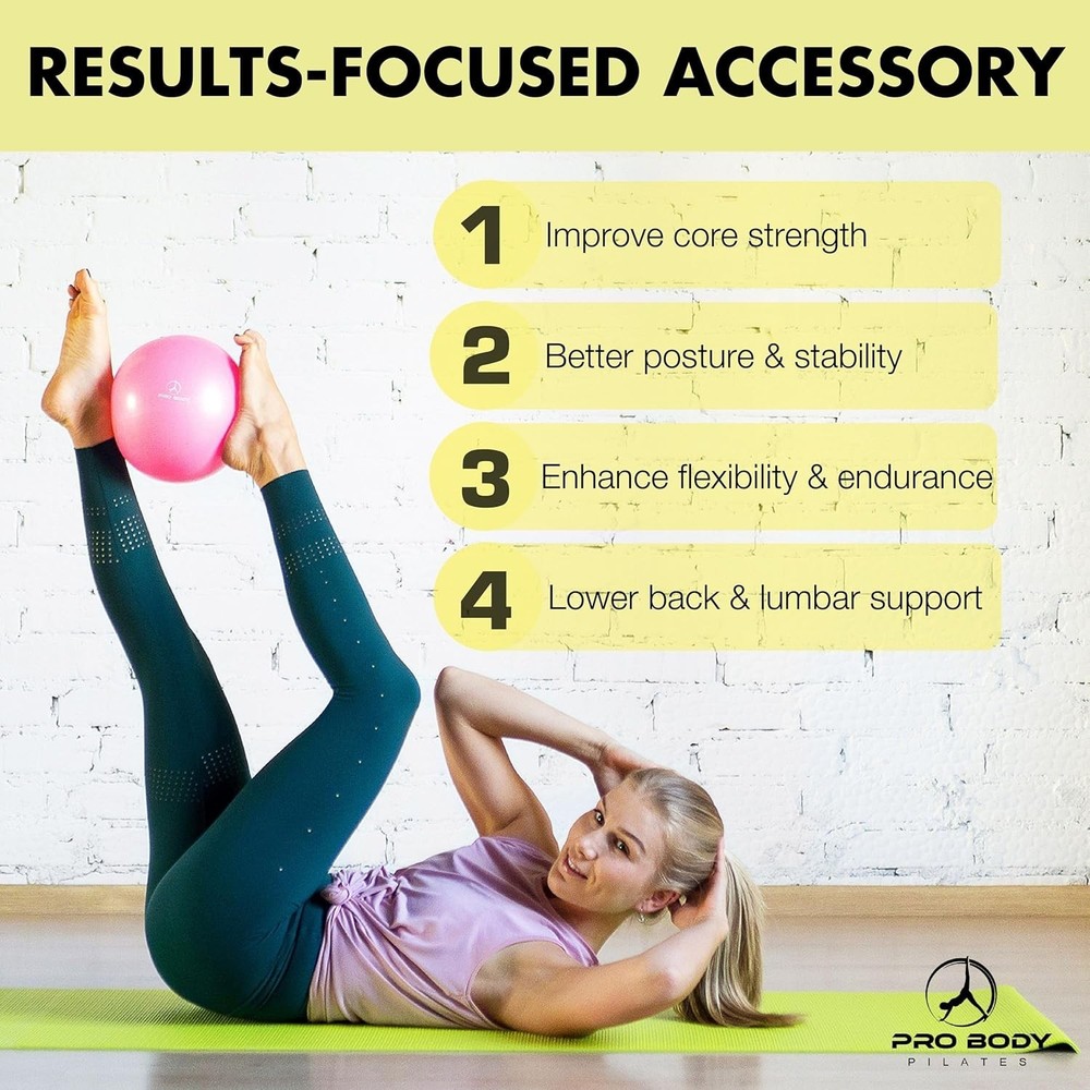 Versatile Small Exercise Ball with Pump for Core Strength & Posture Improvement