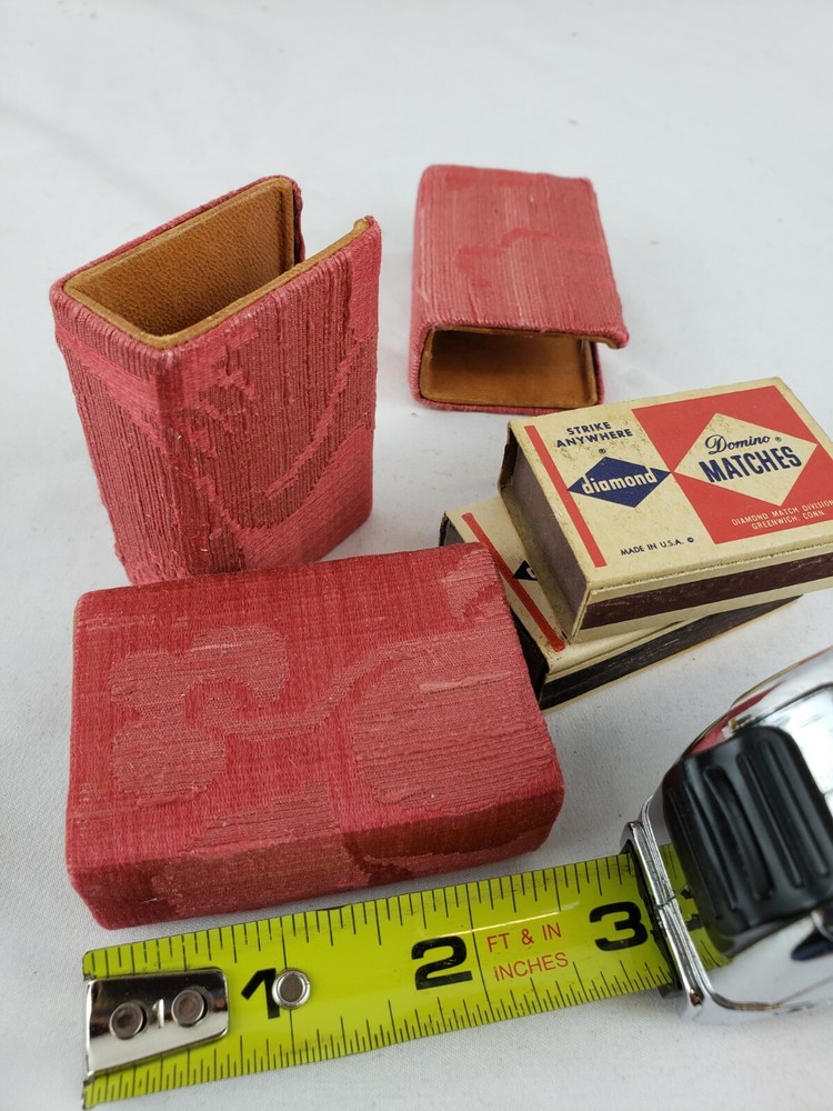 Excellent set of 3 antique match holders