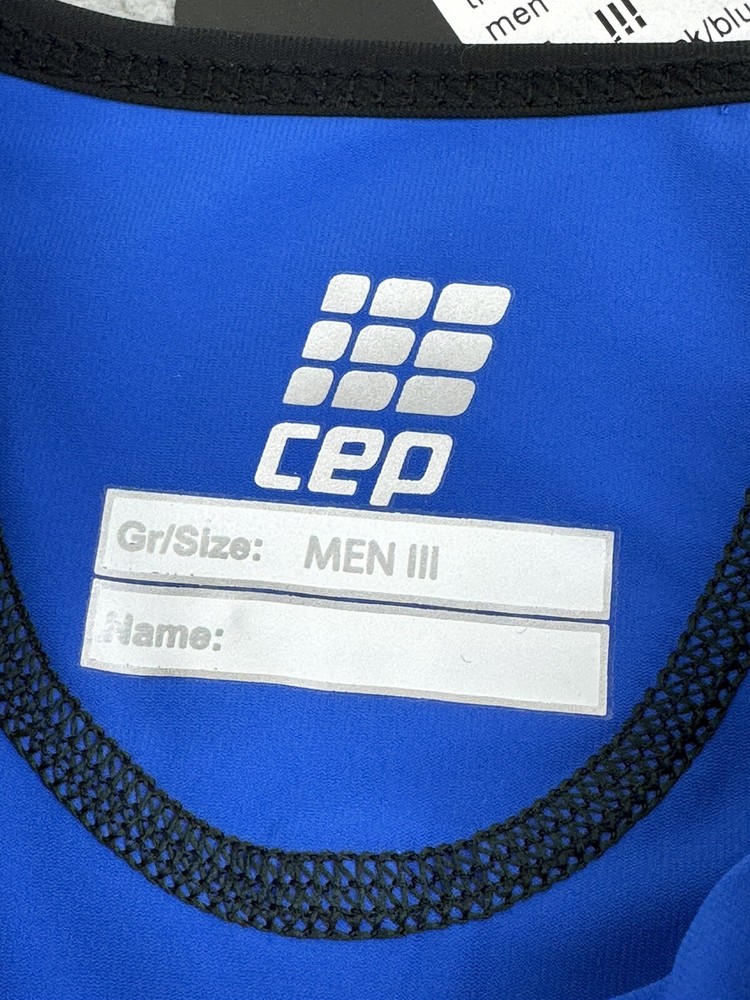 CEP Compression Triathlon Skinsuit Suit Men Size 3 Medium Blue Black NWT