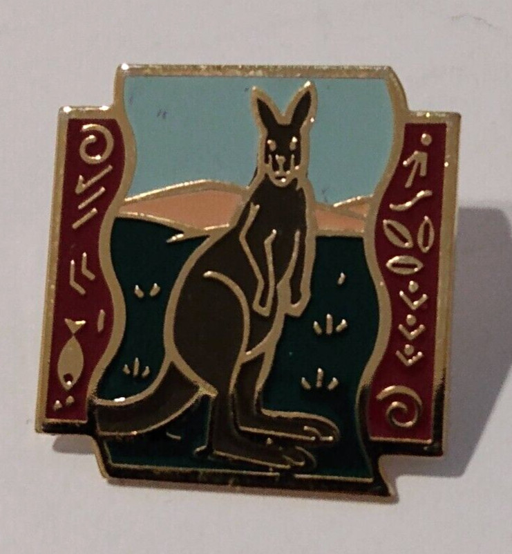 KANGAROO Multicolor Shopko Lapel Pin