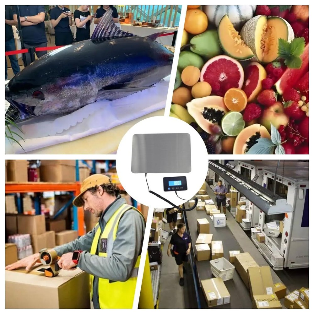 Shipping Scale, 440 LBS High-Precision Postage Scale, Hold/Tare Function