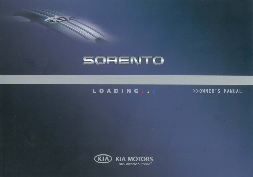 2010 Kia Sorento Owner's Manual