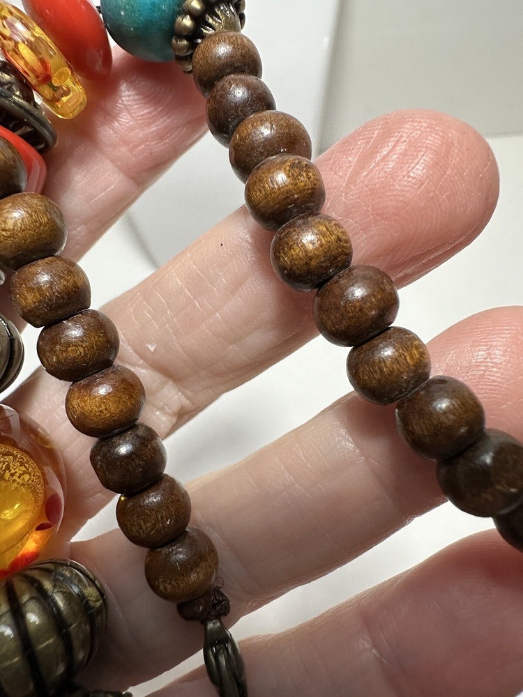 VintageHandmadeBohoNecklace21.5”