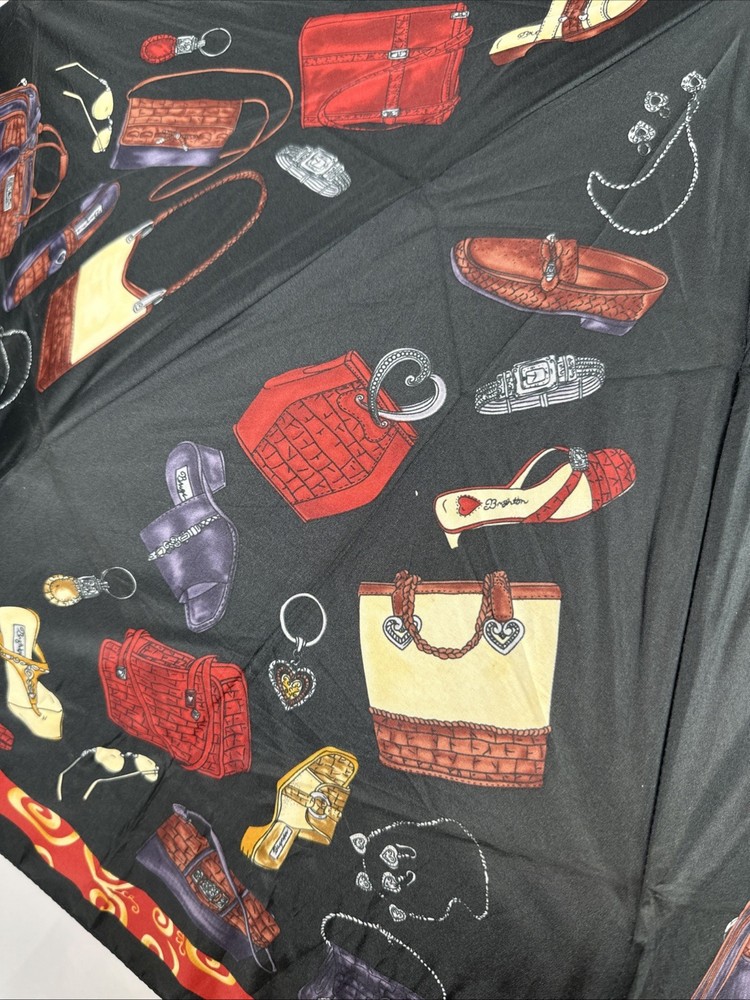 Brighton Black & Red Accessory Pattern Umbrella