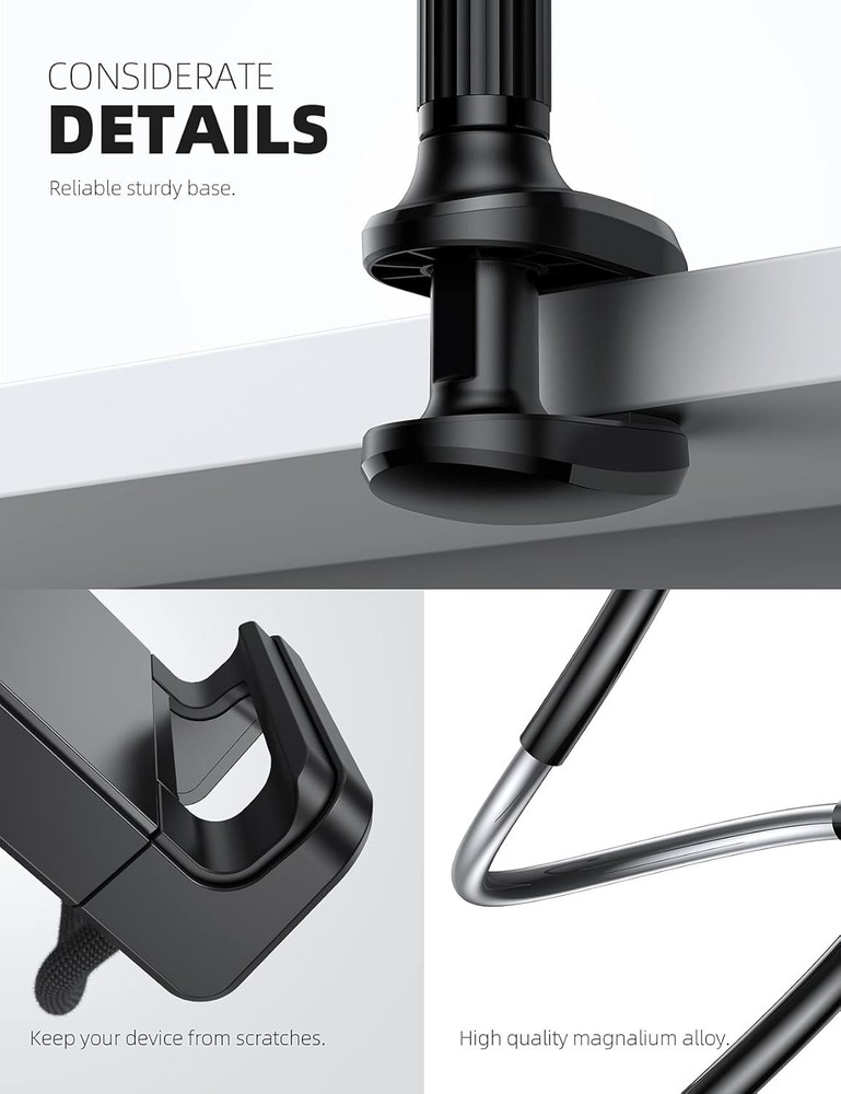 Ergonomic Tablet Holder for Bed - Wide Device Compatibility