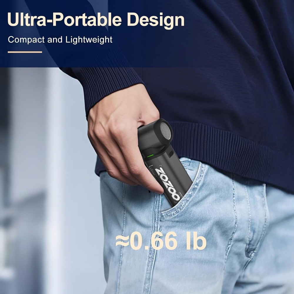 Lightweight Electric Air Duster with Brushless Motor - Fast Charging & Versatile