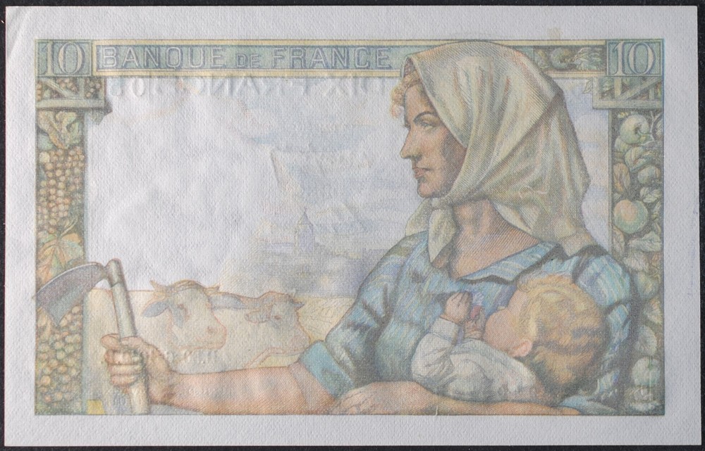 France P99f 10 Francs Consecutive Pair AU