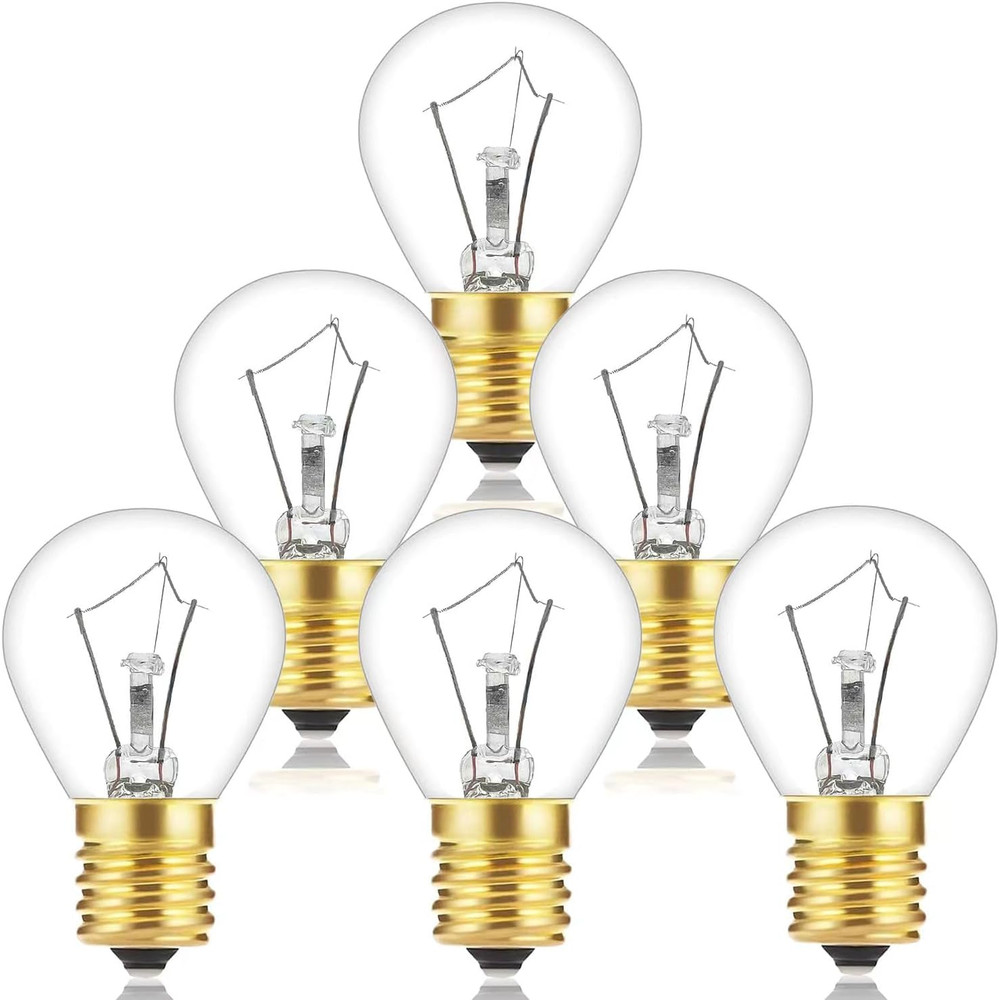 40 Watt Lava Lamp Replacement Bulbs - E17 Intermediate Base, 6-Pack, Compatible