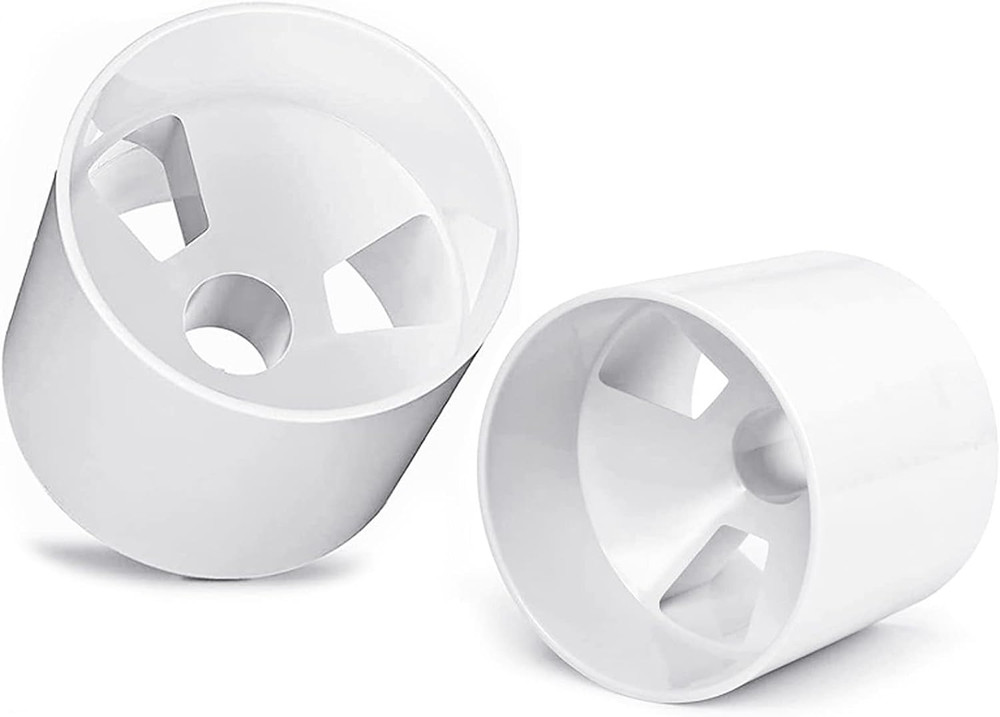 2PCS Golf Hole Cup,Abs Ivory White Plastic Golf Cups,Dimension 4" Depth,Diameter