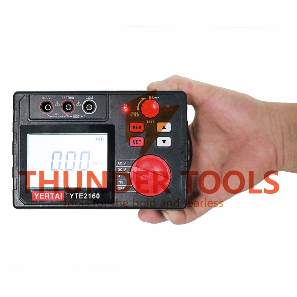 Thunder Tools YERTAI Digital Insulation Resistance Tester
