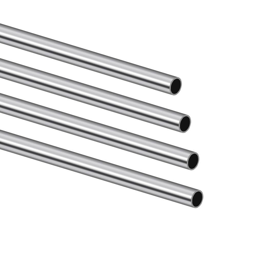 3/16" OD 304 Stainless Steel Tube 9.8" Length 4PCS