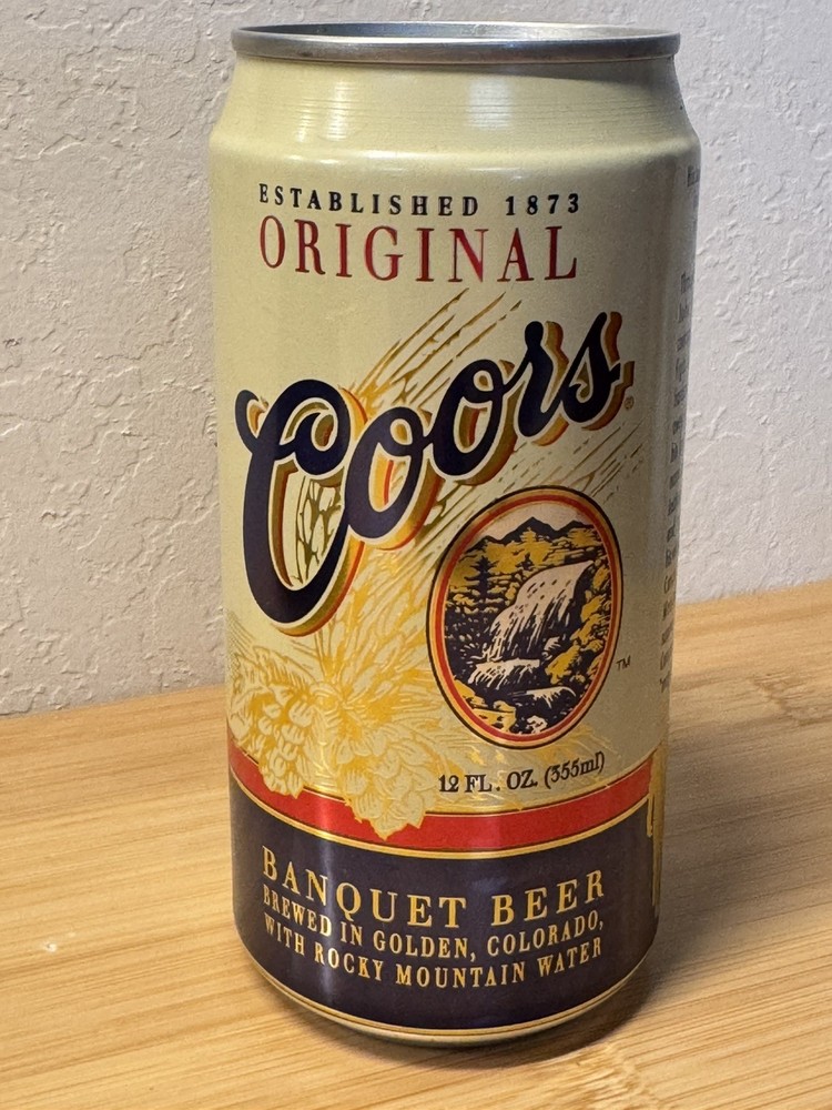 Coors John Wayne - Cavalryman - Empty Beer Can bottom-opened