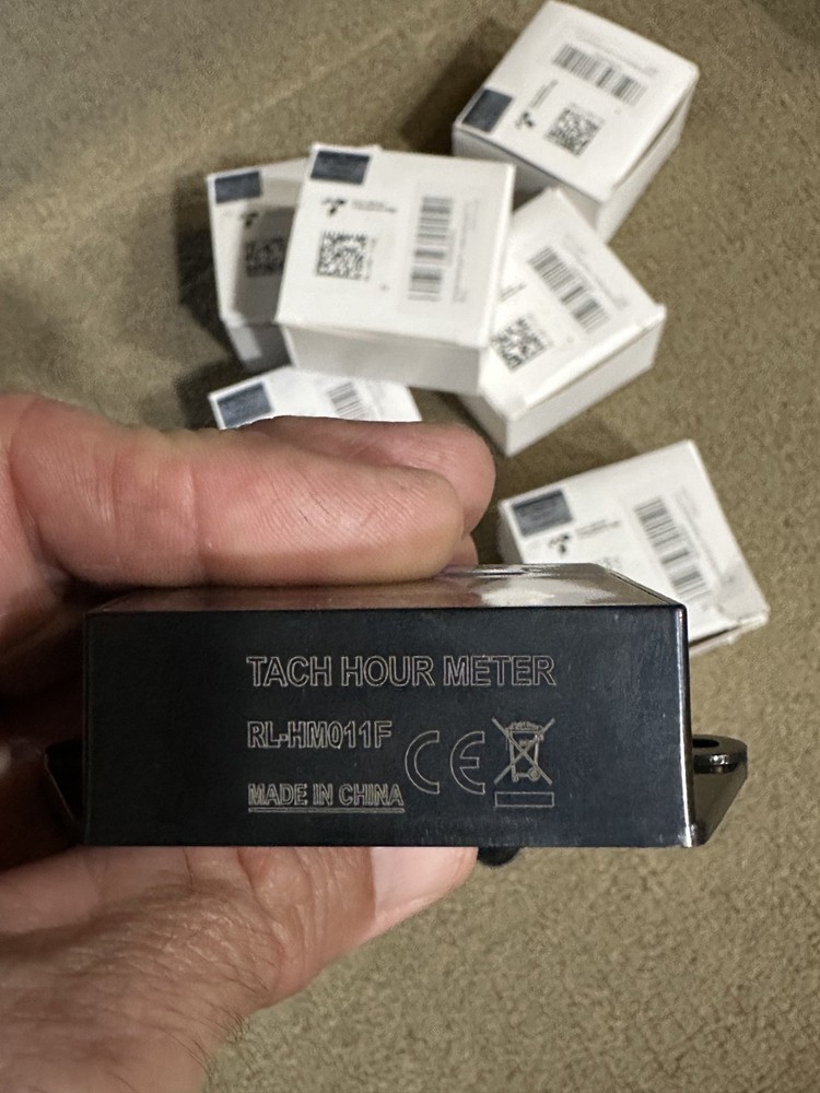QTY: 6 ea, Runleader Engine Hour Meter, Digital Tachometer, Maintenance Reminder