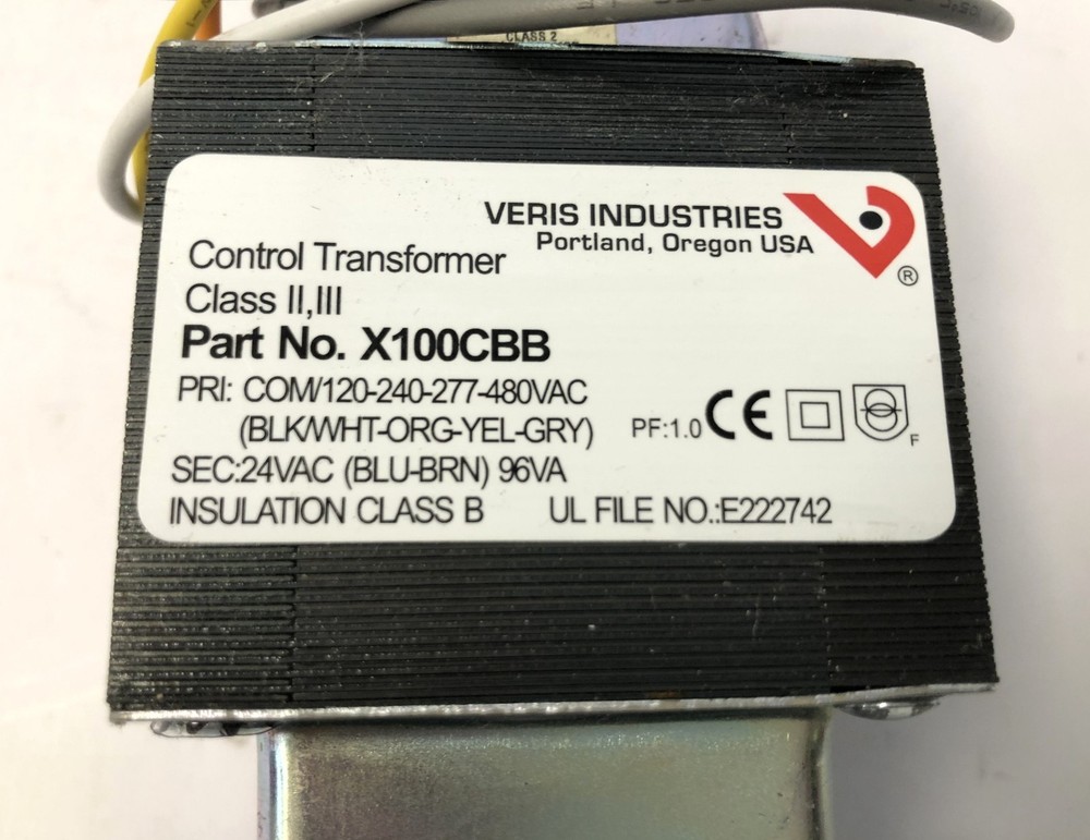 Veris X100CBB Control Transformer – Good Condition