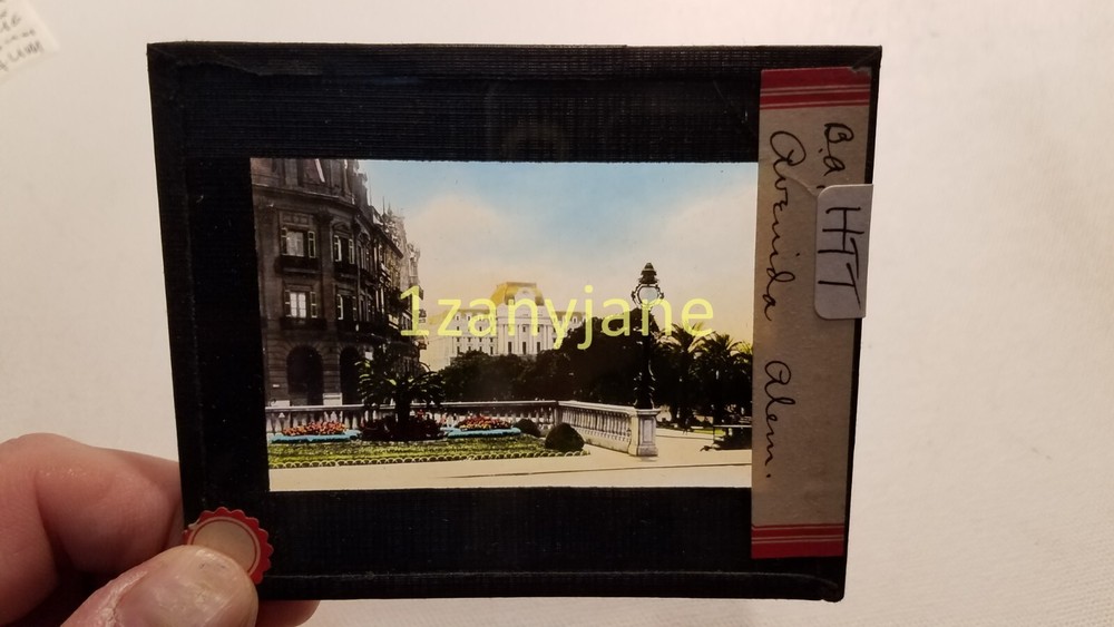 HTT HISTORIC Magic Lantern GLASS Slide BA AVENIDA ALEM