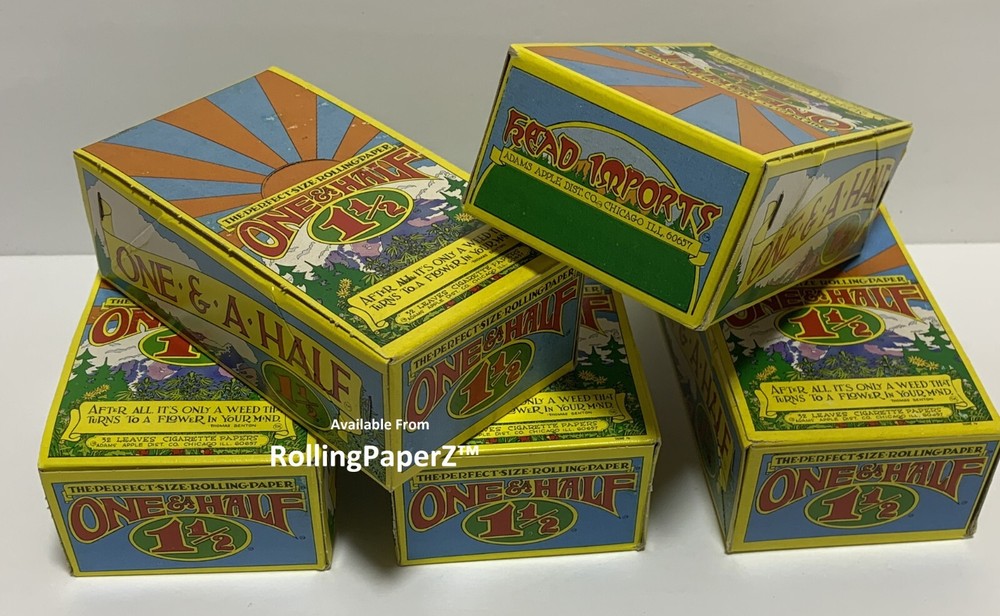 FULL BOX "ONE & A HALF" 1 1/2 Size Rolling Papers / HEAD IMPORTS™