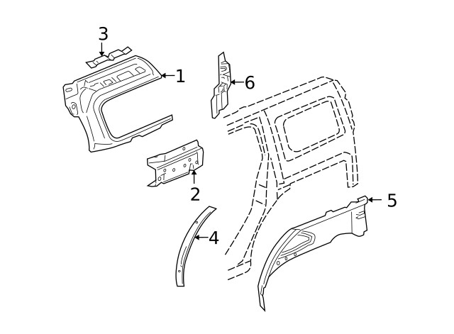 Genuine GM Upper Panel 15843103