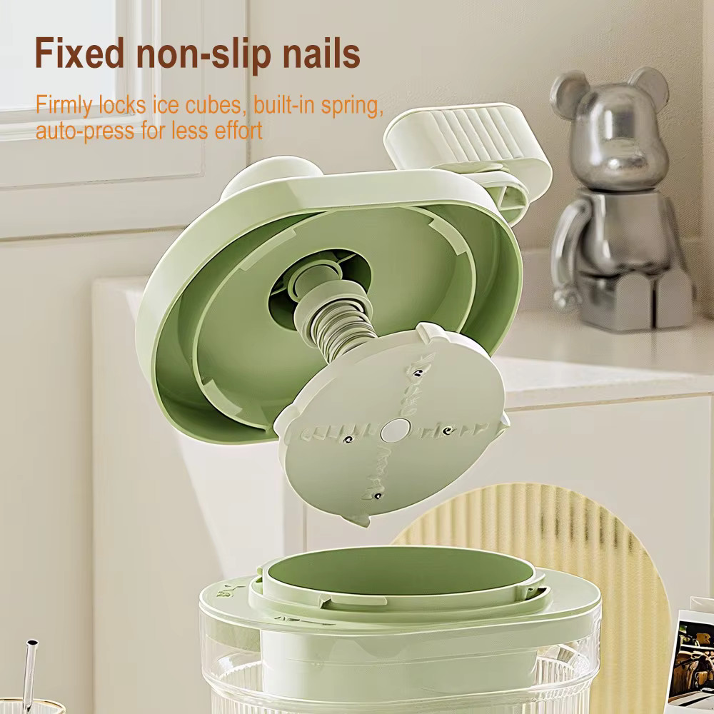 Shaved Ice Machine Portable Manual Ice Crusher Snow Cone Shaved Ice Maker