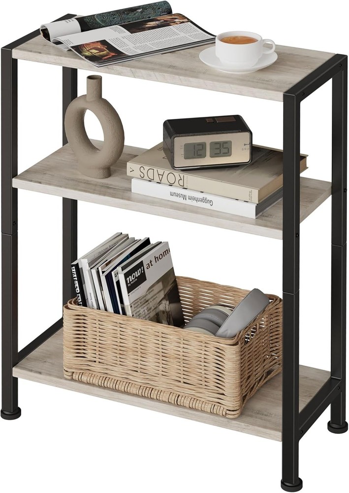 3-Tier Side Table Small EndTable Sofa SideTable Narrow Spaces Slim EndTable New