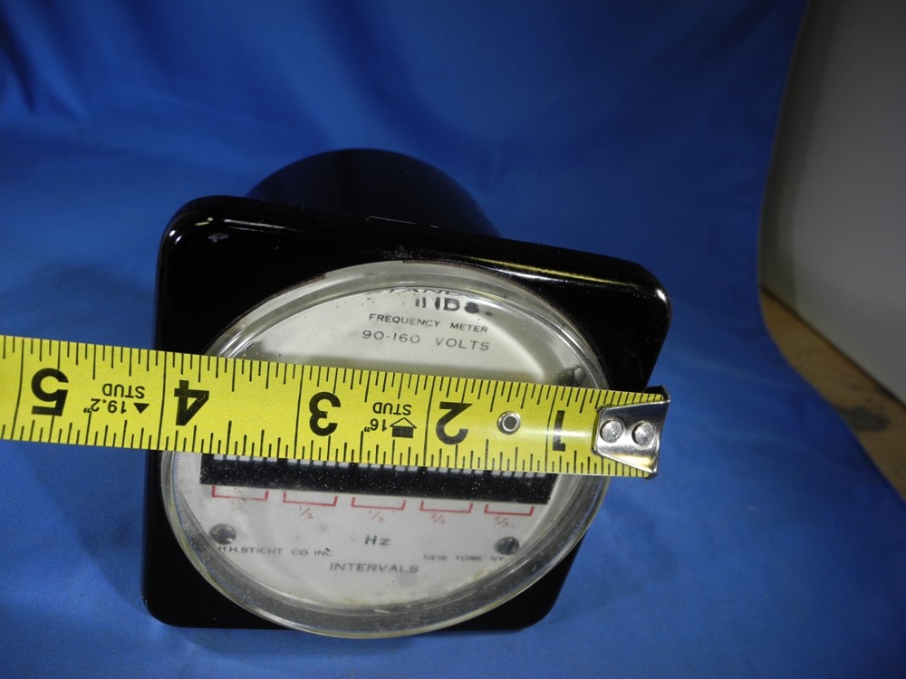 Big STANDCO FREQUENCY METER 20-60 Cycles Per Second 90-190V (Tested!)