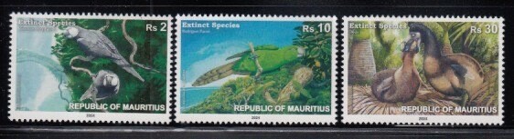 MAURITIUS Extinct Species MNH set