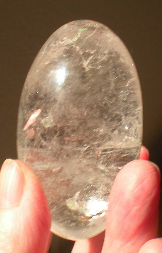 Himalayan Clear Quartz Carved Egg sc558e