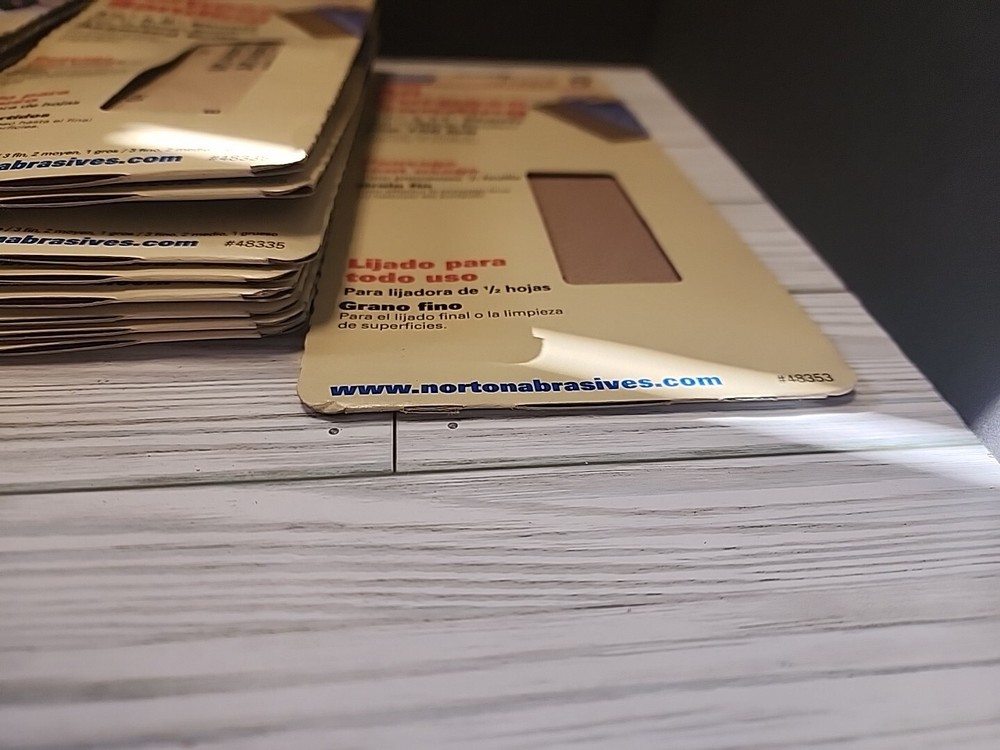 Norton Sandpaper Sheets Lot