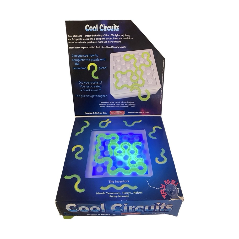 Science Wiz - Cool Circuits Puzzle Game - Working Lights & Music Complete