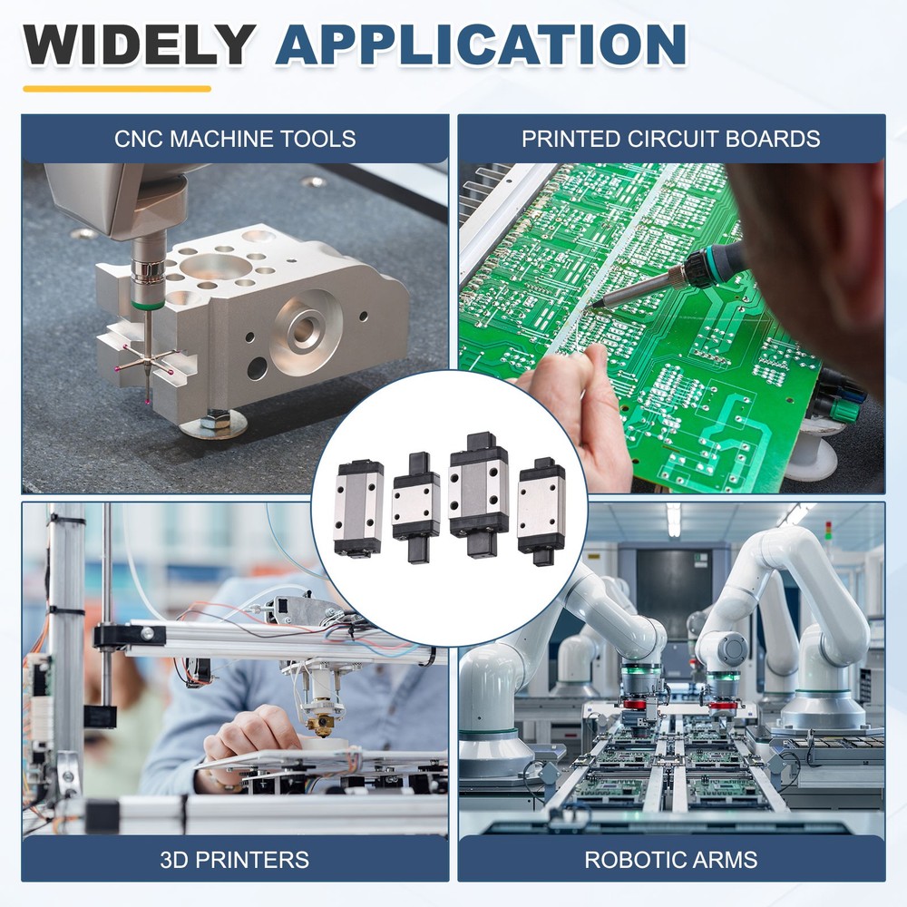 2pcs MGW9H Linear Bearing Sliding Carriage Block with Mini Guide